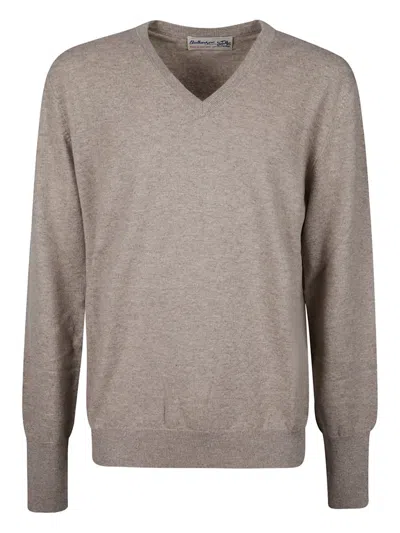 Ballantyne V-neck Sweater In Neutral