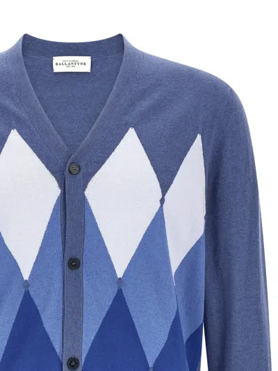Ballantyne Cardigan Argyle Sweaters And Cardigans Blue