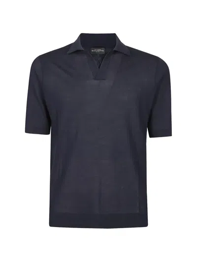 Ballantyne V-neck T-shirt In Blue