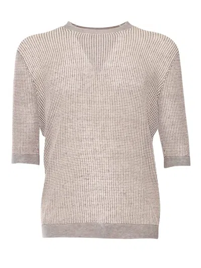 Ballantyne Waffle-knit Short-sleeved T-shirt In Multi