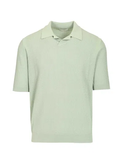 Ballantyne Waffle-knit T-shirt In Green