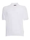 Ballantyne Knit Crew Neck T-shirt In White