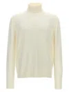 Ballantyne Wool Turtleneck Sweater In White