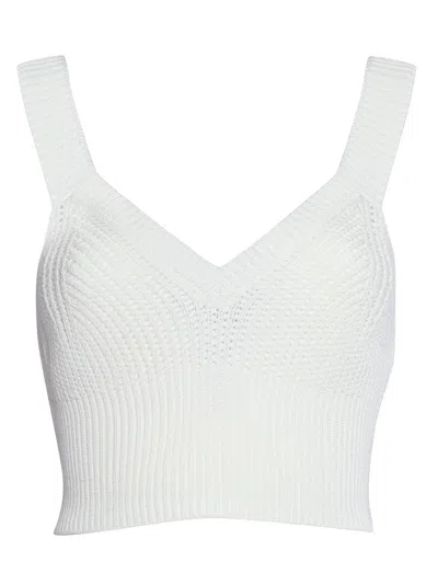 Ballantyne Withe Perforated Top In White