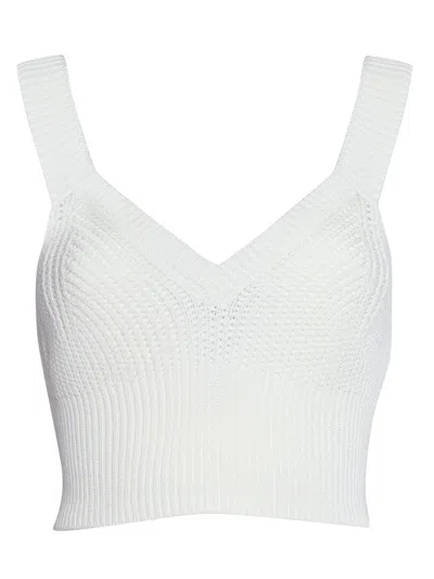 Ballantyne Withe Perforated Top In White