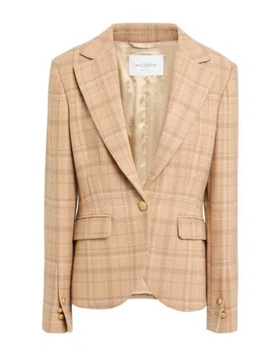Ballantyne Woman Blazer Camel Size 8 Wool, Elastane In Brown