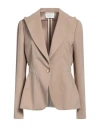 Ballantyne Woman Blazer Dove Grey Size 8 Polyester
