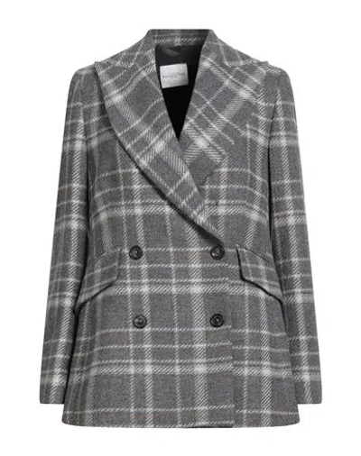Ballantyne Woman Blazer Grey Size 2 Wool, Cashmere In Gray