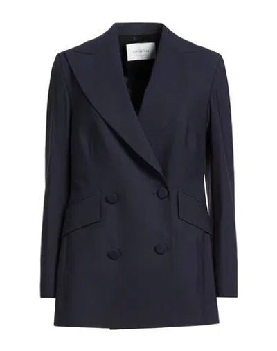 Ballantyne Woman Blazer Midnight Blue Size 8 Polyester, Virgin Wool, Elastane