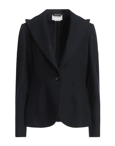 Ballantyne Woman Blazer Midnight Blue Size 6 Virgin Wool, Cashmere