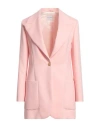 Ballantyne Woman Blazer Pink Size 8 Polyester In Pink