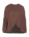 Ballantyne Woman Cape Brown Size 2 Polyester