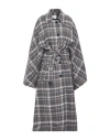 Ballantyne Woman Cape Grey Size M Wool, Cashmere In Gray
