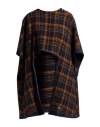 Ballantyne Woman Cape Navy Size Onesize Virgin Wool, Cashmere In Blue