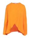 Ballantyne Woman Cape Orange Size 8 Polyester In Orange