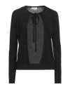 Ballantyne Woman Cardigan Black Size 2 Viscose, Polyester In Black