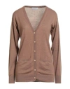 Ballantyne Woman Cardigan Brown Size 6 Cashmere In Brown