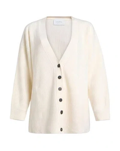 Ballantyne Woman Cardigan Cream Size 6 Wool In Neutral