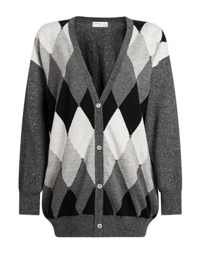 Ballantyne Woman Cardigan Grey Size 6 Cashmere In Gray