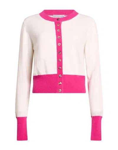 Ballantyne Woman Cardigan Ivory Size 6 Cashmere In White
