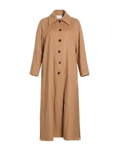 Ballantyne Woman Coat Camel Size 6 Virgin Wool In Brown