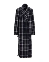 Ballantyne Woman Coat Midnight Blue Size 8 Wool, Cashmere In Multi