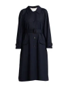 Ballantyne Woman Coat Navy Size 6 Polyester, Virgin Wool
