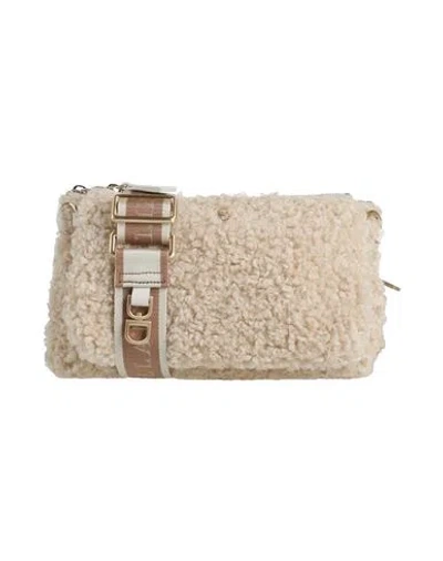 Ballantyne Woman Cross-body Bag Cream Size - Polyester, Calfskin In White