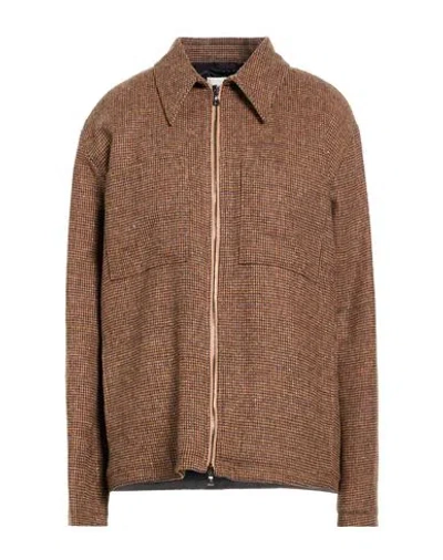 Ballantyne Woman Jacket Brown Size 12 Virgin Wool