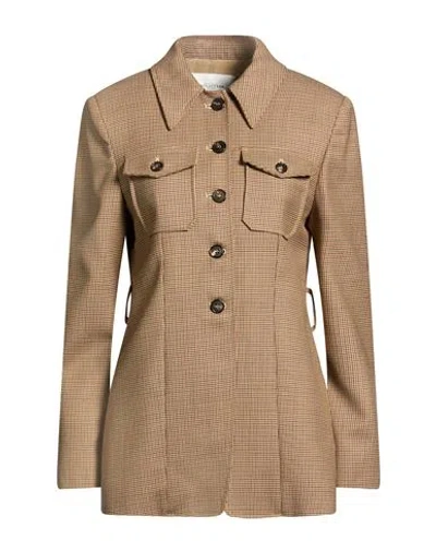 Ballantyne Woman Jacket Light Brown Size 10 Virgin Wool