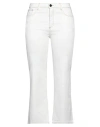 Ballantyne Woman Jeans White Size 32 Cotton, Elastane In White