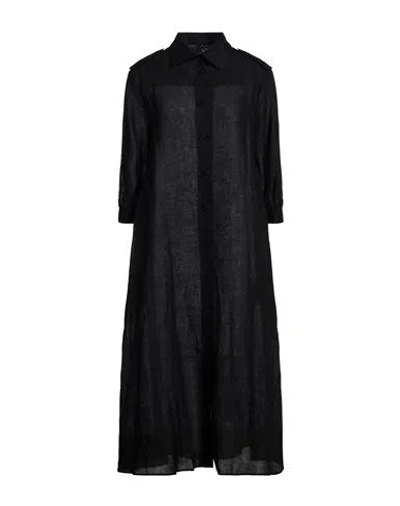 Ballantyne Woman Maxi Dress Black Size 4 Linen