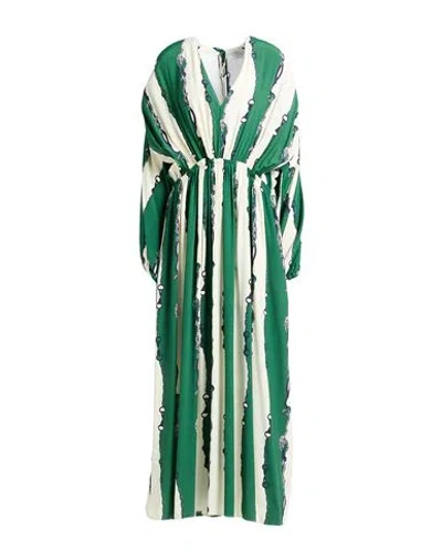 Ballantyne Woman Maxi Dress Green Size 6 Viscose