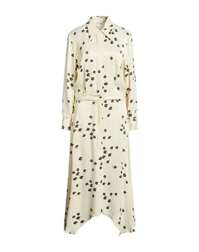 Ballantyne Woman Maxi Dress Ivory Size 12 Viscose In Neutral