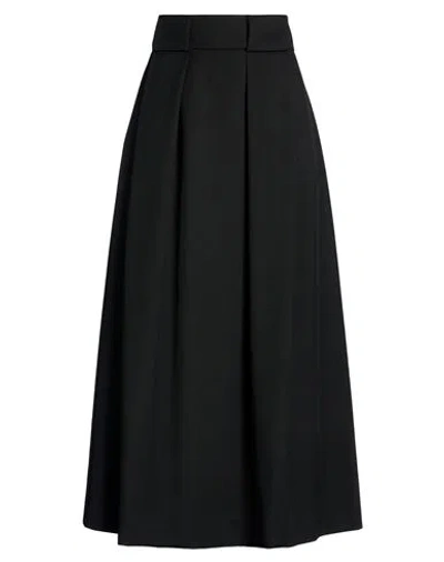Ballantyne Woman Maxi Skirt Black Size 4 Polyester, Virgin Wool, Elastane