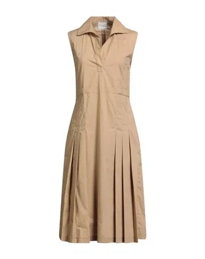 Ballantyne Woman Midi Dress Camel Size 4 Cotton In Nude