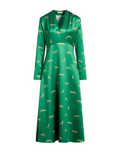 Ballantyne Woman Midi Dress Green Size 10 Viscose