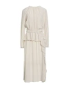 Ballantyne Woman Midi Dress Light Grey Size 6 Silk In Neutral