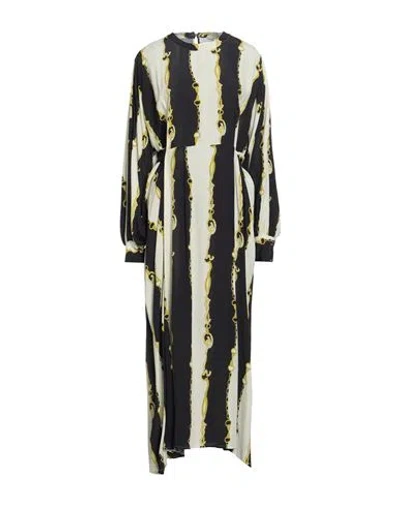 Ballantyne Woman Midi Dress Light Grey Size 8 Viscose In Gray