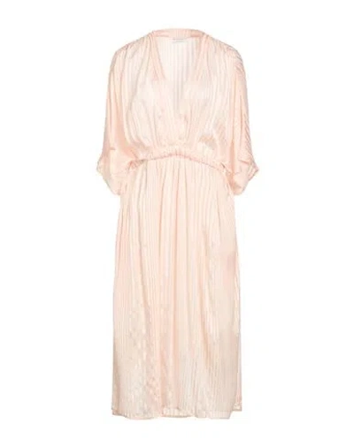 Ballantyne Woman Midi Dress Light Pink Size 10 Silk