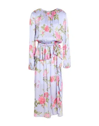Ballantyne Woman Midi Dress Lilac Size 10 Silk In Purple