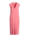 Ballantyne Woman Midi Dress Pink Size 8 Polyester In Pink