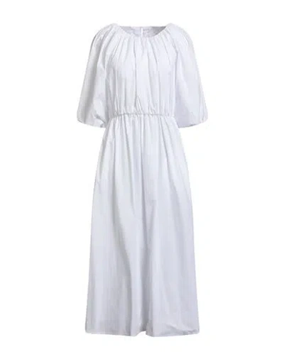 Ballantyne Woman Midi Dress White Size 8 Cotton