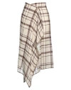 Ballantyne Woman Midi Skirt Beige Size 6 Linen