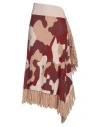 Ballantyne Woman Midi Skirt Camel Size M Wool In Multi