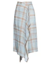 Ballantyne Woman Midi Skirt Light Blue Size 4 Linen