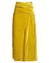 Ballantyne Woman Midi Skirt Lime Green Size 4 Viscose, Polyamide In Yellow
