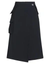 Ballantyne Woman Midi Skirt Midnight Blue Size 6 Polyester, Virgin Wool, Elastane