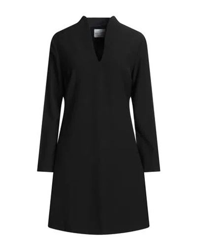 Ballantyne Woman Mini Dress Black Size 6 Virgin Wool, Polyester