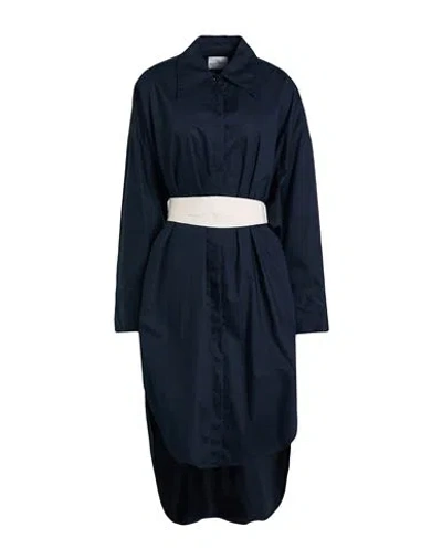 Ballantyne Woman Mini Dress Midnight Blue Size 10 Cotton